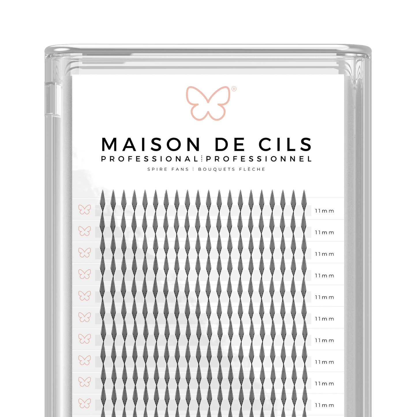 Extensions de cils flèche préfabriquées