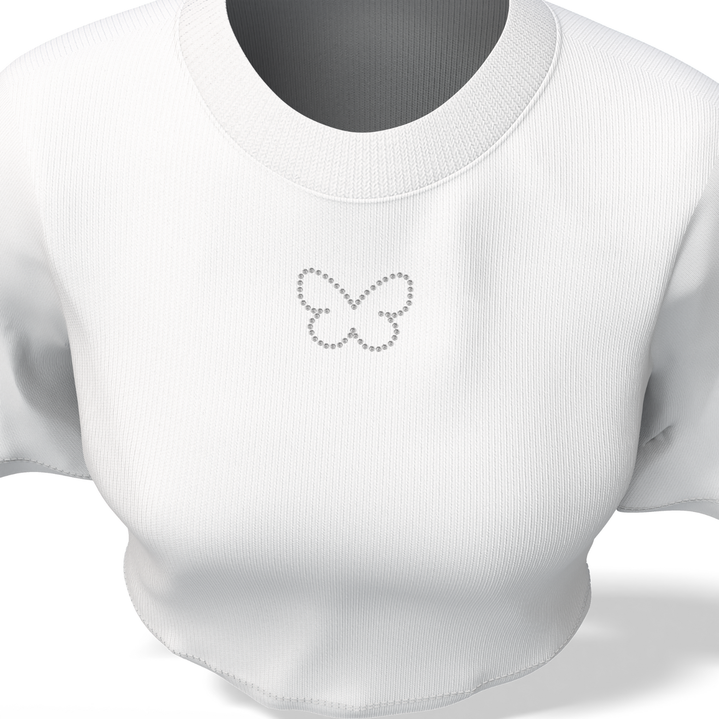 Rhinestone crop top