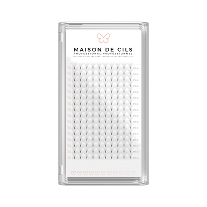 12D Russian volume premade eyelash extension tray