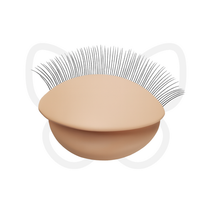 Silicone practice eyelids