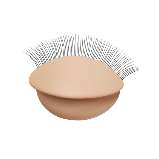 Silicone training eyelids