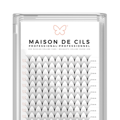 20D Russian volume premade eyelash extension tray