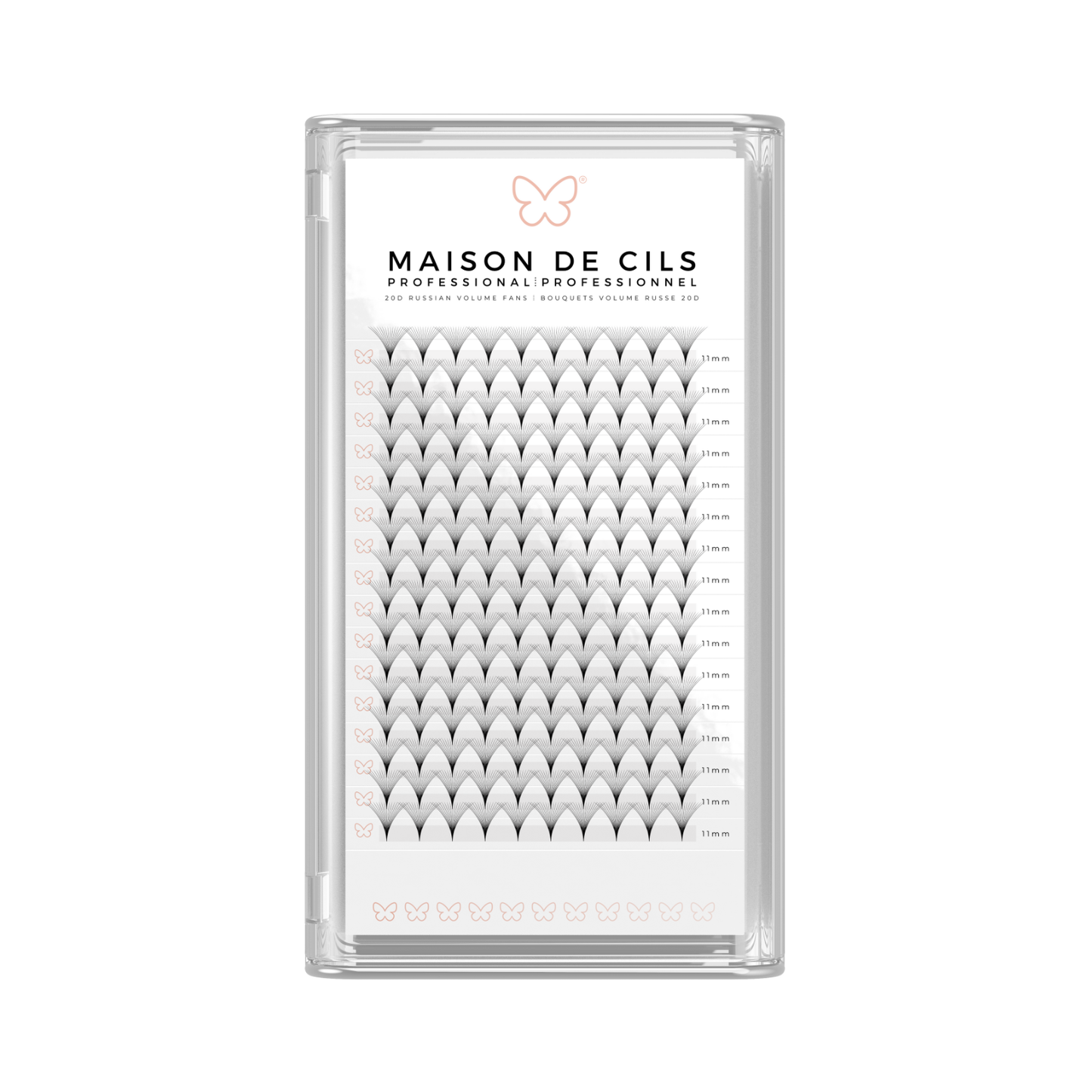 20D Russian volume premade eyelash extension tray