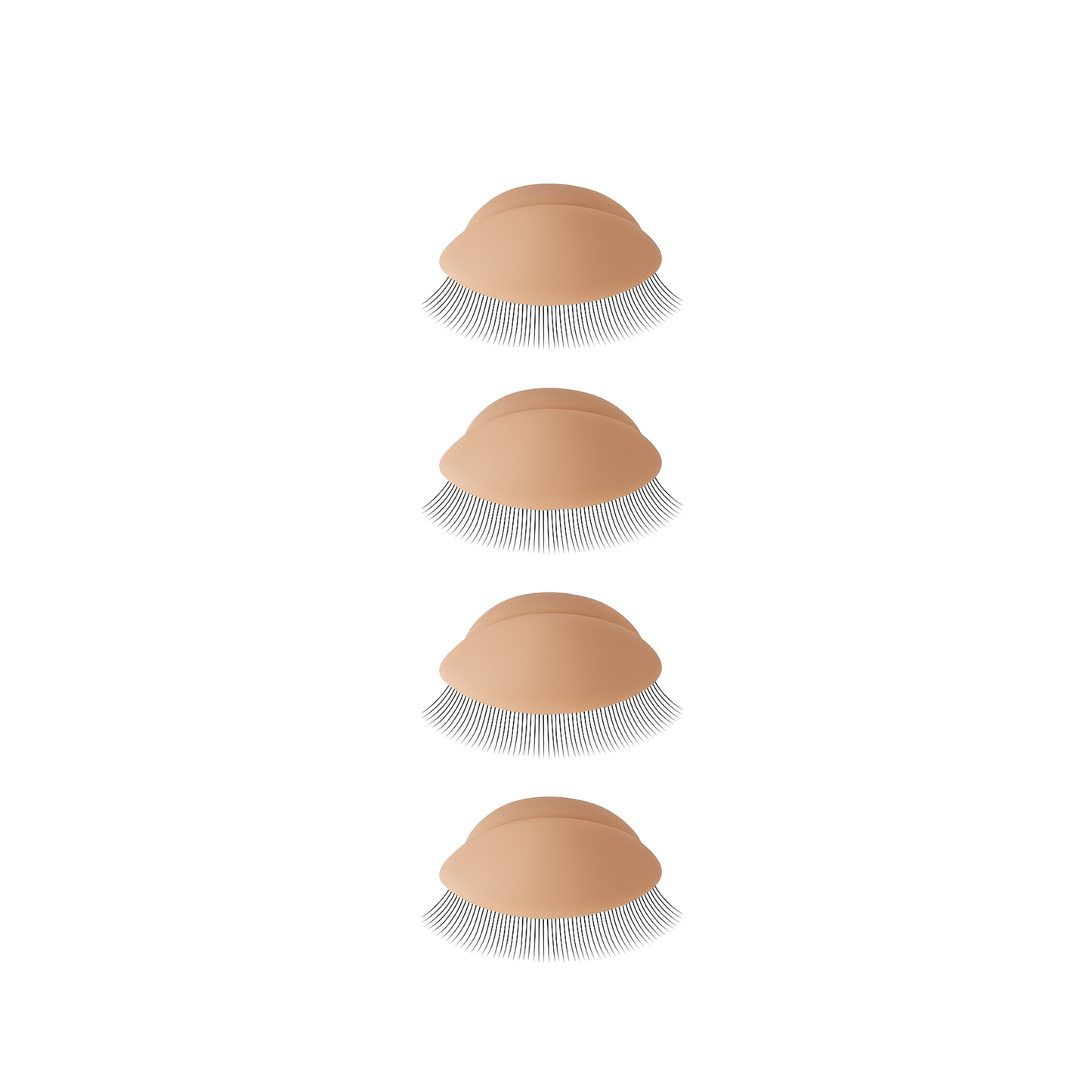 Silicone training eyelids