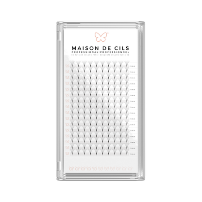 8D Russian volume premade eyelash extension tray