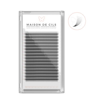Extensions de cils volume russe préfabriquées (D)