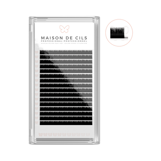 Easy fan Russian volume eyelash extension trays (D)