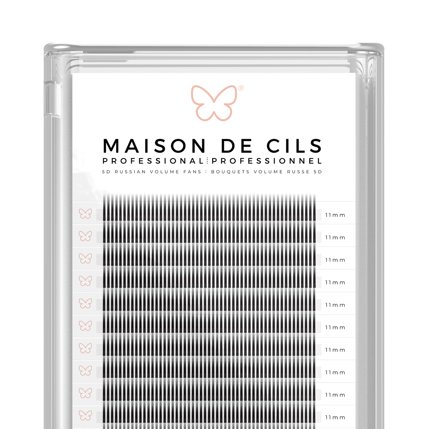 Extensions de cils volume russe préfabriquées 5D