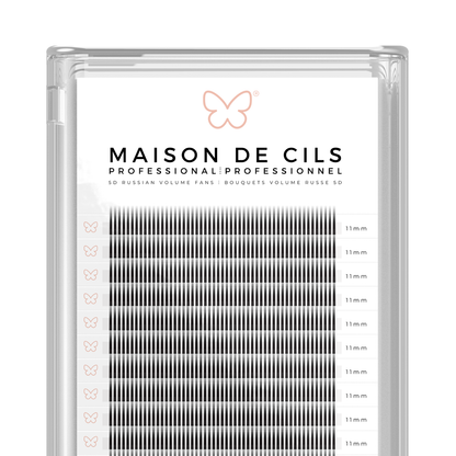 Extensions de cils volume russe préfabriquées 5D