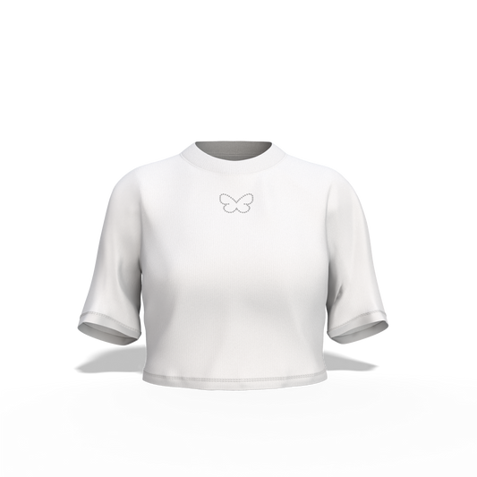 Rhinestone crop top
